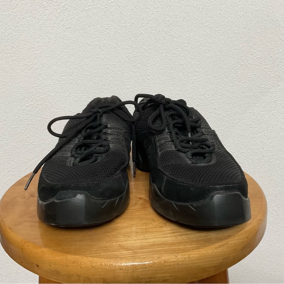 Bloch Adult Boost Mesh Black Canvas Dance Lace Up Sneakers Size 10.5 Studio - Picture 3 of 6